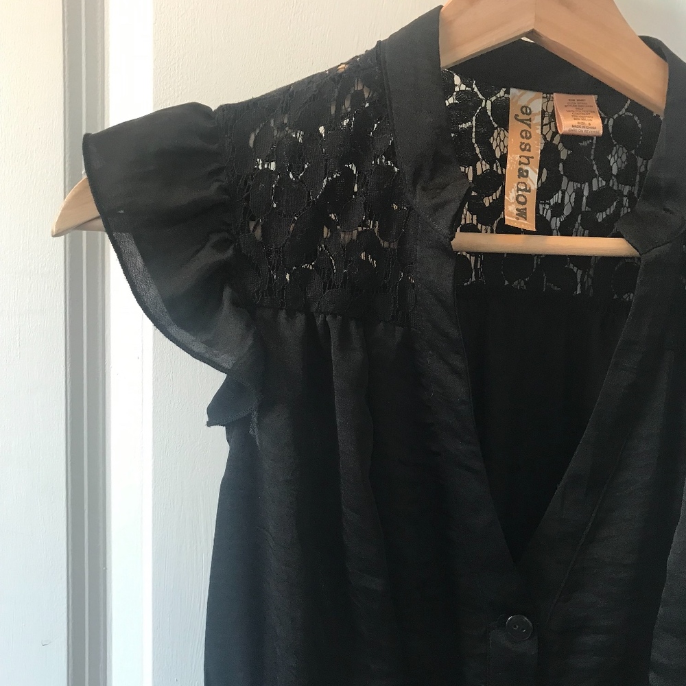 Black Ruffle Dress - Picture 3 of 3
